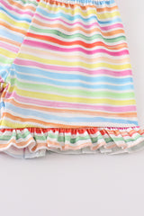 Blue farm embroidery girl set