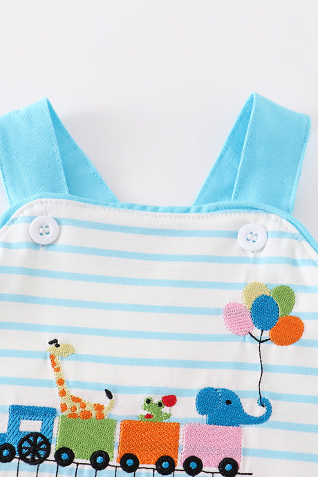 Blue farm embroidery boy jonjon