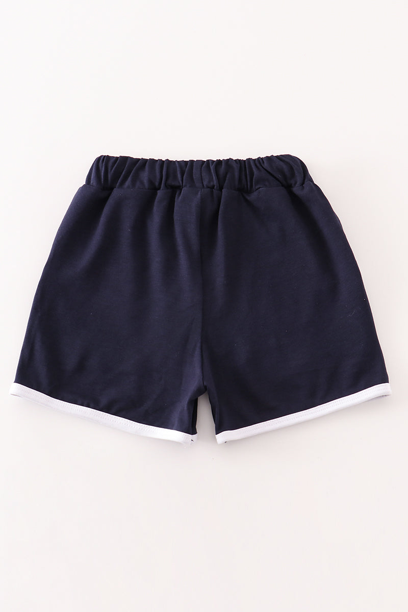 Navy boy shorts