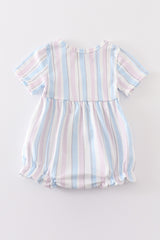 Crab french knot stripe girl bubble