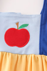 Snow white apple embroidery girl set