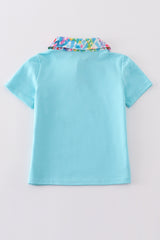 Mint rainbow splash boy shirt