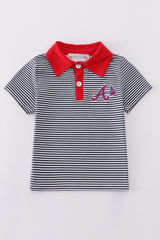 Atlanta baseball applique boy shirt