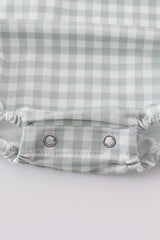 Sage boy gingham bubble