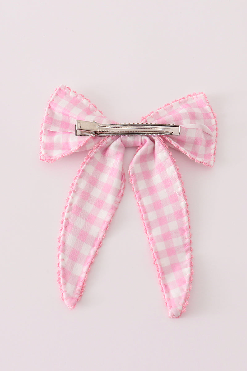 Pink hair sailor bow