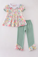 Floral print girl set