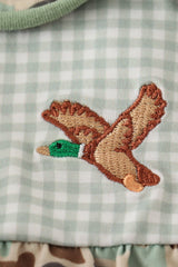 Camouflage duck embroidery girl bubble