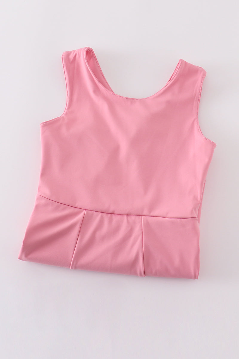 Pink active sporty tennis dress