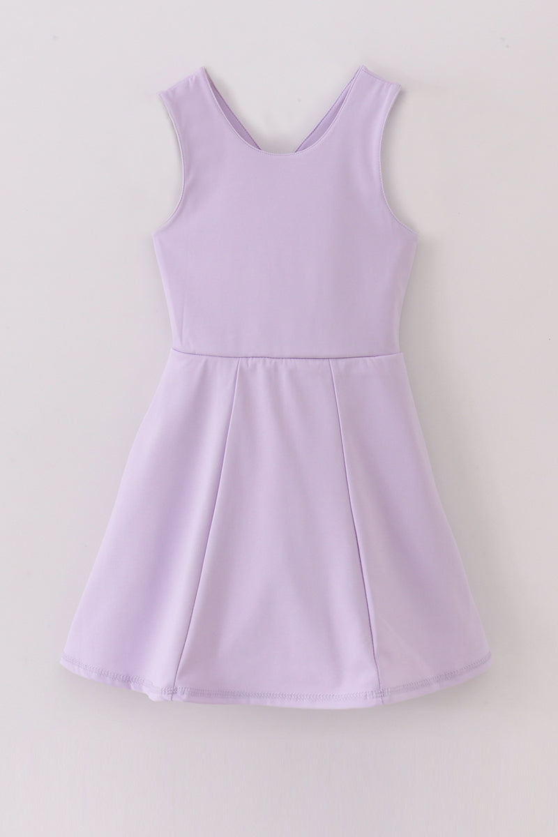 Lavender active sporty tennis dress