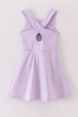 Lavender active sporty tennis dress