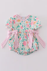 Pastel petal charm print girl bubble