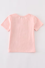 Pink farm fresh pumpkins girl top