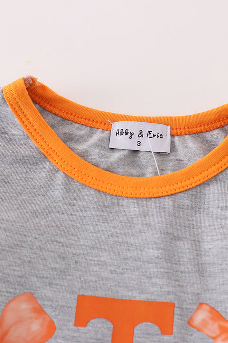 Grey tennessee football girl top