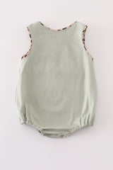 Sage camouflage deer applique bubble