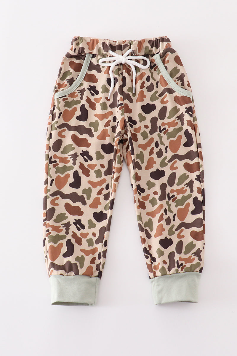 Camouflage print boy pants