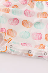 Pumpkin print girl bubble