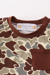 Camouflage boy romper