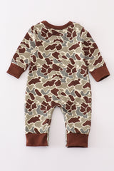 Camouflage boy romper