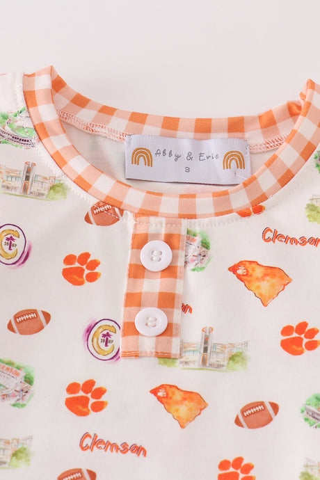 Clemson football baby boy pajamas set