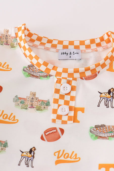 Tennessee football baby boy pajamas set