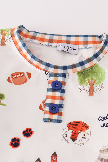 Clemson football tiger boy pajamas set