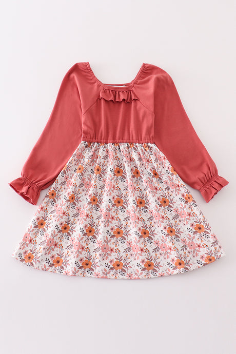 Floral print mom dress