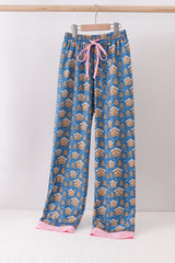 Pink christmas nutcracker print mom pajamas pants