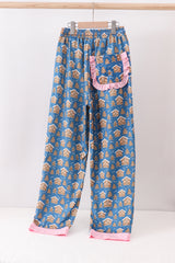 Pink christmas nutcracker print mom pajamas pants