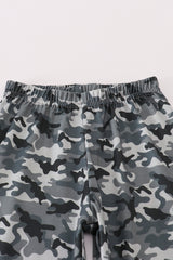 Camouflage farm tractor applique pants set
