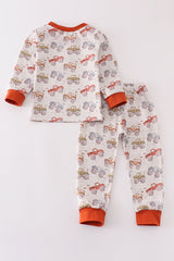 Truck print boy pajamas set