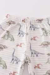 Dinosaur print boy pajamas set