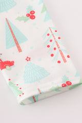 Christmas tree car print dress