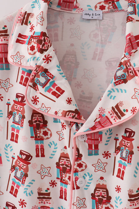 Christmas nutcracker print mom gown