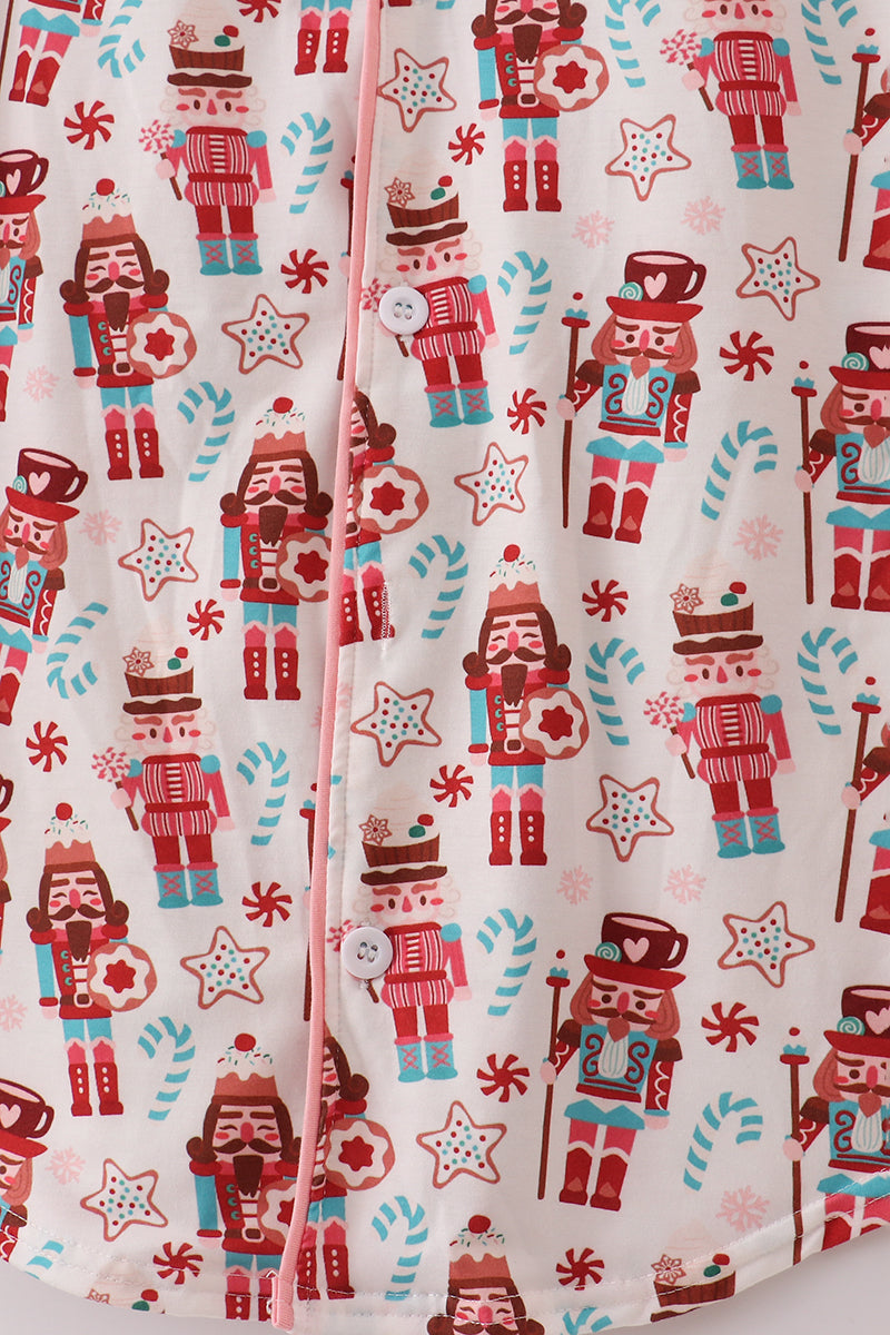 Christmas nutcracker print mom gown
