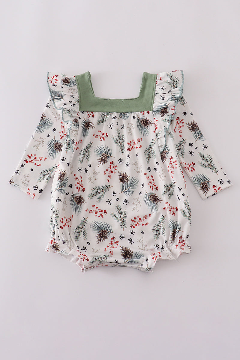Sage ruffle bubble