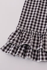 Blue GOIN TO THE ZOO embroidery ruffle pants set