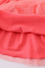 Pink valentine heart ruffle girl tutu dress