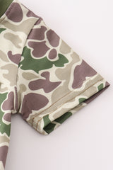 Camouflage print boy bubble