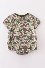 Camouflage print boy bubble