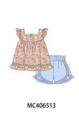 Floral print girl set