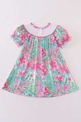 Pink Palm Paradise MAMA'S GIRL dress