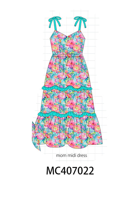 Tropical Bloom print mom&me dress