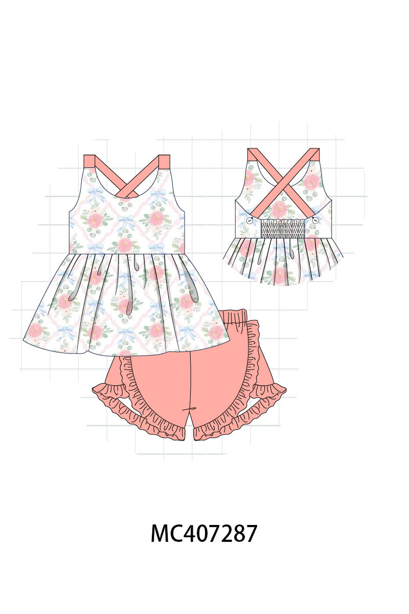 Coral Bloom girl set