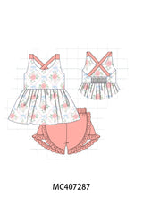 Coral Bloom girl set