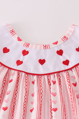 Valentine's day heart embroidery girl set