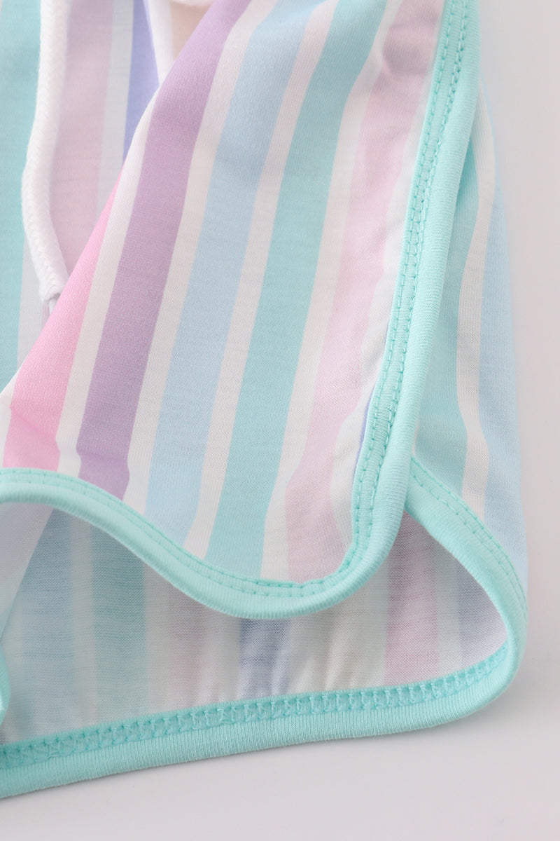 Multicolored stripe girl shorts – Honeydew USA