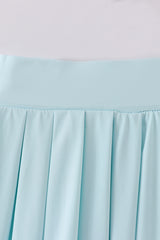 Blue Pleats active skorts