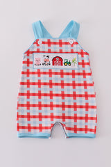 Blue farm embroidery smocked jonjon