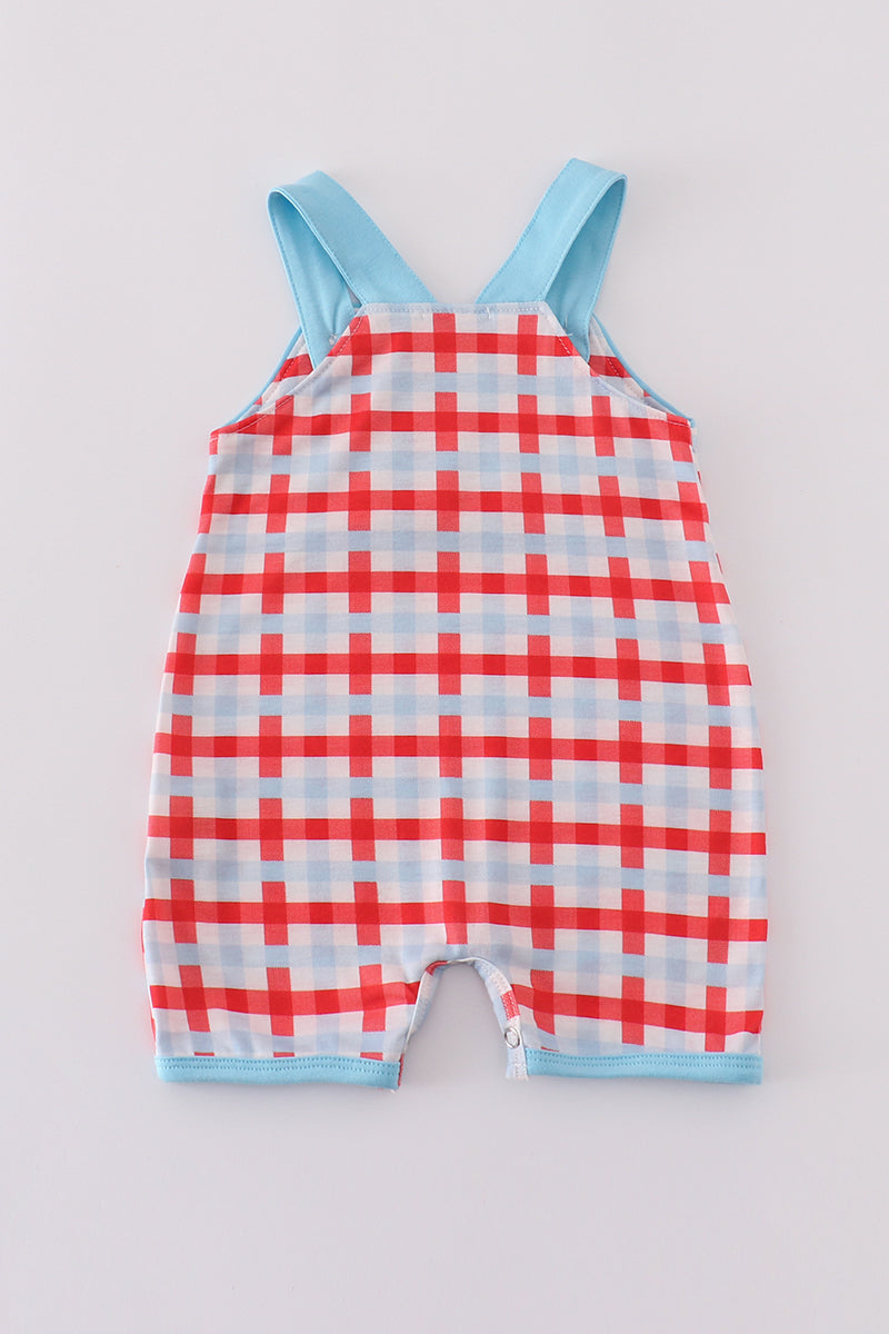 Blue farm embroidery smocked jonjon