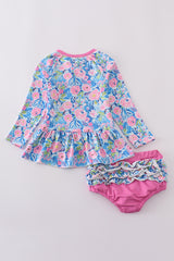 Blue blossom charm girl 2pc swimsuit